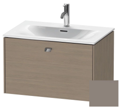 Тумба под раковину для консоли/столешницы Duravit DuraStyle 80х54,8х51,2 см, подвесная, ДСП, цвет: дуб терра/базальт, 1 выдвижной ящик, прямоугольная