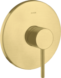 Смеситель для душа Axor Starck однорычажный, с круглой рычаговой рукояткой, скрытого монтажа, керамический, настенный/встраиваемый, без излива, без шланга/лейки, круглый, латунь, цвет шлифованная медь