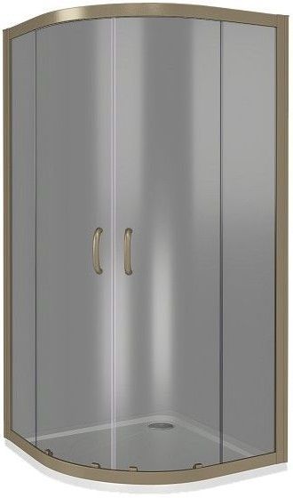 Душевое ограждение BAS Good Door Jazze R-90-B-BR 900х900х1850 прозрачное стекло тонированное