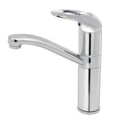 Смеситель для кухни/мойки Варион WERDER, однорычажный, поворотный, керамический, длина излива 155 мм, латунь, цвет хром