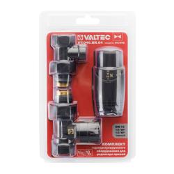 Комплект терморегулирующего оборудования VALTEC прямой 1/2" (черный)