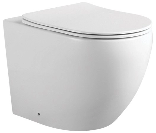 Комплект Aquatek Европа смывной бачок INS-0000019, унитаз напольный, приставной AQ1902-00 с тонким сиденьем soft-close, кнопка черная матовая/клавиши хром KDI-0000031