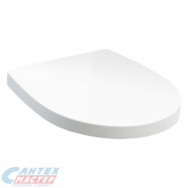 Сиденье для унитаза Roca Victoria Nord дюропласт, белая крышка, размер 36x43 петли нерж, сидушка, стульчак ZRU9000023 (Рока)