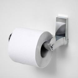 Держатель для туалетной бумаги WasserKRAFT Lopau, без крышки, настенный, цвет: хром, металлический, для туалета/ванной/ванной комнаты, бумагодержатель