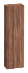 Пенал Duravit DuraStyle, 40x24x140 см, подвесной, (левый), с дверцей, с полкой, со стеклянными полками, цвет: орех/белый матовый, в ванную комнату