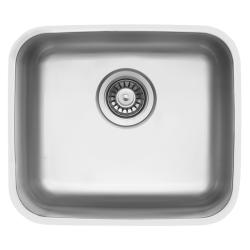 Мойка 380х460 см TopZero Wellinox серия UNDERMOUNT подстольная, из нержавеющей стали, полированная, прямоугольная, отверстие под смеситель, слив-перелив, для кухни