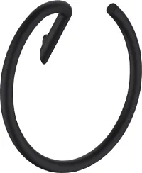 Полотенцедержатель Deante Silia, кольцо, настенный, форма круглая, латунь, для полотенец в ванную/туалет/душевую кабину, цвет черный
