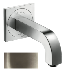 Смеситель для раковины AXOR Citterio, электронный, сенсорный, инфракрасный, настенный/скрытый монтаж, фиксированный излив, длина 22,1 см, латунь, цвет полированный никель, питание от сети 230V