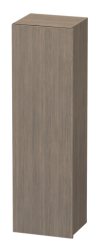 Пенал Duravit DuraStyle, 40x36x140 см, подвесной, (левый), с дверцей, с полкой, со стеклянными полками, цвет: дуб терра/белый матовый, в ванную комнату