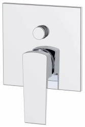 Смеситель для душа BelBagno Arlie, встраиваемый, однорычажный, двухпозиционый, без излива, керамический, латунь, цвет хром