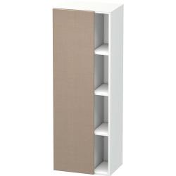 Пенал Duravit DuraStyle, 50x36x140 см, подвесной, (левый), с дверцей, с закрытыми/открытыми полками, цвет: лен/белый матовый, в ванную комнату