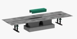 Трап Hansgrohe uBox universal 80, для душа, для стандартной установки, на пол, 80х11,3 см, с гидрозатвором, горизонтальный выпуск, нержавеющая сталь/пластик, прямоугольный, для внешних частей RainDrain Rock и RainDrain Match