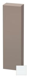 Пенал Duravit DuraStyle, 40x24x180 см, подвесной, (левый), с дверцей, с полкой, со стеклянными полками, цвет: белый матовый/базальт, в ванную комнату