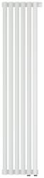 Радиатор отопления Сунержа Эстет-00 EU50 1200х270 6 секций, цвет матовый белый, нижнее подключение, нержавеющая сталь, трубчатый