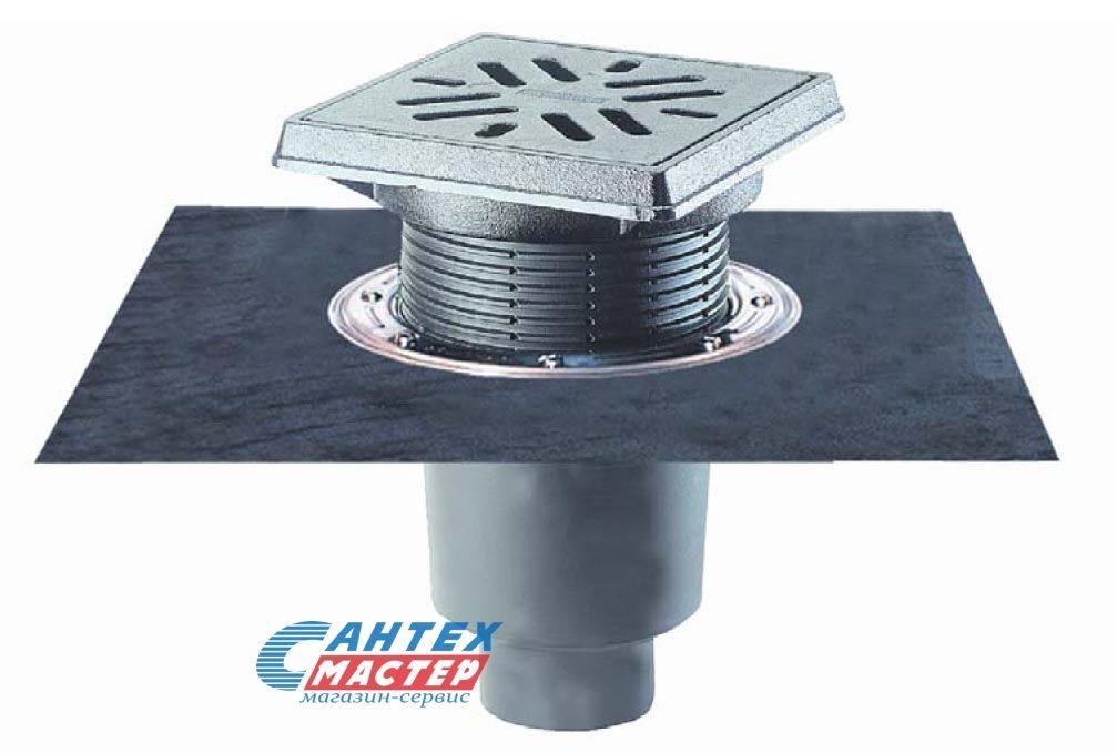 Дворовый трап Ду160 с вертикальным выпуском, HL 616.1HW/5