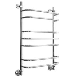 Полотенцесушитель Двин Q 80/50, водяной (1"-1/2" К3  Полированный), универсальное подключение, нержавеющая сталь, настенный, форма лесенка, цвет хром