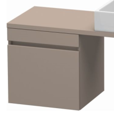 Тумба/шкафчик для консоли/столешницы Duravit DuraStyle под раковину 50х47,8х51,2 см, подвесная, ДСП, цвет: базальт, 1 выдвижной ящик, прямоугольная