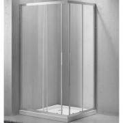 Душевой уголок BelBagno Sela, 120х90 см, без поддона, прямоугольный, угловой, стекло прозрачное, (без сифона) без крыши, раздвижной, стеклянный, алюминиевый профиль (хром)