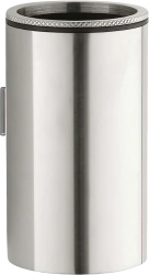 Стакан Boheme Uno, с держателем, настенный, латунь, форма округлая, для зубных щеток в ванную/туалет/душевую кабину, цвет никель