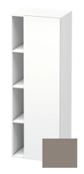Пенал Duravit DuraStyle, 50x36x140 см, подвесной, (правый), с дверцей, с закрытыми/открытыми полками, цвет: белый матовый/базальт, в ванную комнату