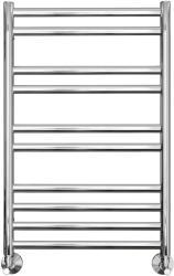 Полотенцесушитель Aquatek Оберон водяной П10 500х800 мм хром, нержавеющая сталь, лесенка, подключение нижнее