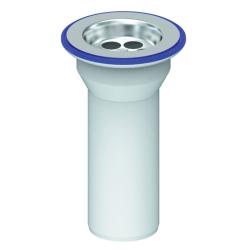Выпуск для мойки Unicorn 1 1/2" литой, с нержавеющей чашкой и винтом 6х70 мм