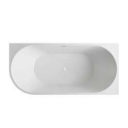 Ванна ABBER 140х70х58 см, акриловая, цвет- белый, (без гидромассажа) асиметричная, пристенная, правосторонняя, правая AB9502-1.4 R