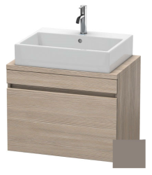 Тумба под раковину для консоли/столешницы Duravit DuraStyle 90х54,8х51,2 см, подвесная, ДСП, цвет: сосна серебристая/базальт, 1 выдвижной ящик, прямоугольная
