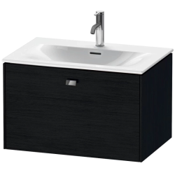 Тумба/шкафчик для консоли/столешницы Duravit Brioso под раковину 82х48х44,2 см, подвесная, ДСП, цвет: дуб черный/хром, 1 выдвижной ящик, прямоугольная