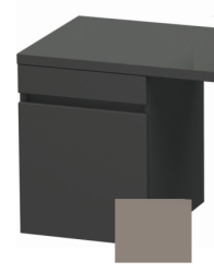 Тумба/шкафчик для консоли/столешницы Duravit DuraStyle под раковину 40х47,8х51,2 см, подвесная, ДСП, цвет: графит/базальт, 1 выдвижной ящик, прямоугольная