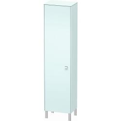 Пенал Duravit Brioso L, 27х19,6х133,1 см, подвесной/напольный, (левый), с дверцей/одностворчатый, с полками, со стеклянными полками, цвет: светло-голубой/хром, в ванную комнату