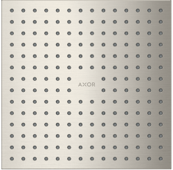 Верхний душ AXOR ShowerSolutions 250/250 2jet, потолочный/скрытый монтаж, квадратный, с 2 режимами, размер 25х25 см, металлический, цвет: под сталь, для душа/ванной