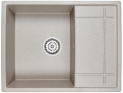 Мойка EMAR 65х50 см, врезная, из кварцевой крошки, прямоугольная, цвет берилл, без отверстия под смеситель, слив-перелив, с крылом, оборачиваемая, для кухни