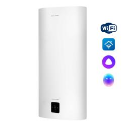 Водонагреватель Royal Thermo RWH 100 Aqua Inverter 100 л. Wi-Fi электрический, настенный, горизонтальный/вертикальный, накопительный, 2 кВт, 555х350х1135 мм, 230 В, (цвет белый,плоский), подводка нижняя/боковая, (бойлер), эмалированная сталь