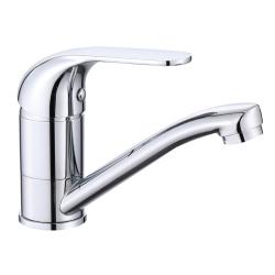 Смеситель для раковины/умывальника VIEIR однорычажный, поворотный, длина излива 137 мм, латунь, цвет хром