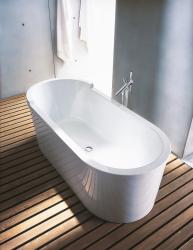 Ванна Duravit Starck 190х90 см отдельностоящая, акриловая, цвет: белый, с фронтальной панелью, с ножками, (без гидромассажа, сифона), овальная