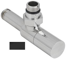 Вентиль Сунержа угловой цилиндр G 1/2" НР х G 1/2" НР, цвет тёмный титан муар