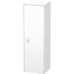 Пенал Duravit Brioso R, 42x36x133 см, подвесной, (правый), с дверцей, с полкой, со стеклянными полками, цвет: белый матовый, в ванную комнату