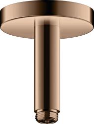 Потолочное подсоединение для верхнего душа Axor ShowerSolutions, удлинение 23 см, цвет: полированная медь, латунный для душа/ванной/душевой кабины, на потолок, кронштейн, наружний монтаж