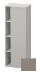 Пенал Duravit DuraStyle, 50x36x140 см, подвесной, (правый), с дверцей, с закрытыми/открытыми полками, цвет: бетонно-серый/базальт, в ванную комнату