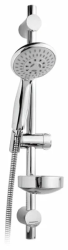 Душевой гарнитур Esko хром, нержавеющая сталь, мыльница, пластик, 5 режимов, для наружного монтажа, без смесителя, для ванны/душа SCS5B