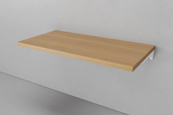 Столешница Velvex Klaufs 120*61 без выреза, тумба слева, 1200х610х39 мм, деревянная, прямоугольная, цвет шатане, для накладной раковины/умывальника/рукомойника, без отверстий, ДСП