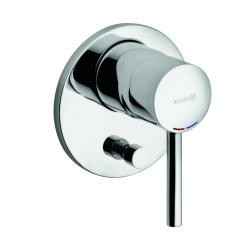 Смеситель для душа Kludi Bozz, встраиваемый, однорычажный, без излива, керамический, латунь, цвет хром