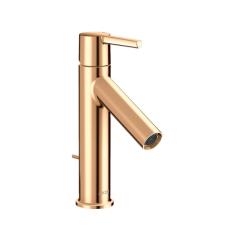 Смеситель для раковины Axor Starck 100, однорычажный, фиксированный излив, длина излива 10,3 см, керамический, латунь, цвет полированная бронза, с донным клапаном