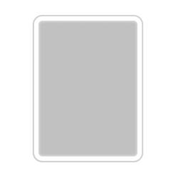 Зеркало BelBagno 50х80 см, с LED/ЛЕД-подсветкой, прямоугольное, без антизапотевания, выключатель кнопочный, для ванны, навесное/подвесное/настенное
