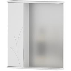 Зеркальный шкаф Volna Adel 60, 60х14,6х70 см, подвесной, с LED/ЛЕД-подсветкой, цвет белый, зеркало, 1 распашная дверца, прямоугольный, левый, левосторонний
