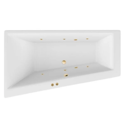 Ванна Excellent Sfera SOFT, 170х100 см, акриловая, цвет- белый, (с гидромассажем), с каркасом, асимметричная, левосторонняя, левая, приставная/встраиваемая