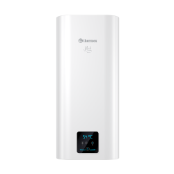 Водонагреватель Thermex Minta 50 V 50 л.,электрический, настенный, вертикальный, накопительный, 2 кВт, 365х385х708 мм, 230 В, (цвет белый, плоский), подводка нижняя, (бойлер, водогрей), биостеклофарфор
