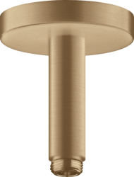 Потолочное подсоединение для верхнего душа Axor ShowerSolutions, удлинение 10 см, цвет: полированная бронза, латунный для душа/ванной/душевой кабины, на потолок, кронштейн, наружний монтаж