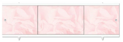 Панель MELODIA под ванну "Salsa", 168х54 см, ПВХ, цвет: розовый, (экран для ванны Salsa) прямоугольная, фронтальная панель, универсальная, левая/правая, левосторонняя/правосторонняя, для ванны